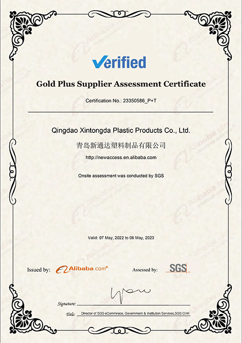 XTD-gold-plus-supplier-certificate