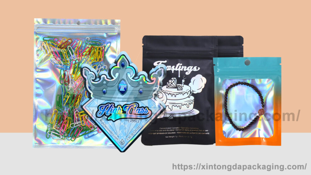 Holographic mylar bags